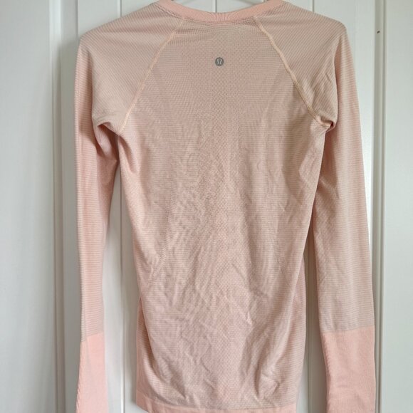 NWOT Lululemon Swiftly Tech Long Sleeve Light Pink - Picture 8 of 9